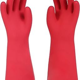 Jupiter Industries Gauntless Safety Gloves for Electric Work Insulated Hand Rubber 15Kva Electrical Hand Gloves Shockproof - Shock Proof Gloves Color may Vary - Pack of 1-image-80