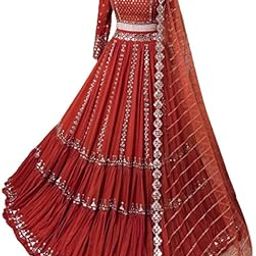 WOMEN'S Georgette weddinds Lehenga Choli (SF-ver8no Purple1 Free Size)-picture-18