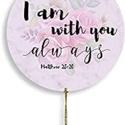 AR Creative I Am with You - Christian Bible Verse Car Hanging for Decoration, Bible Quotes MDF Wooden Art, Bible Verse, Christian Quotes Car Accessories, Wood Hanger (3 inch x 3 inch).-19
