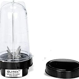 Su-mix Bullet Jar for Mixer Grinder Large Set of 1 (530 ML) ABS Transparent Juicer Jar- NMGF76-25