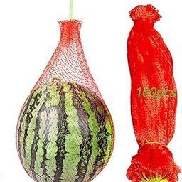 100 Pack Thicken Melon Nets,Watermelon Nets Melon Cradle 23.6 Inch Hanging Watermelon Nets Bags Melon Hammocks Fruit Mesh Single Drawstring Mesh Bag for Watermelon,Honeydew,Cucumbers,Cantaloupes (100)-image-13