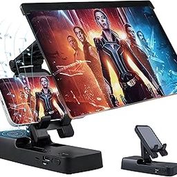 Screen Magnifier for Cell Phone, Phone Screen Magnifier with Bluetooth Speaker, Foldable Phone Stand Holder, Compatible with All Smartphones-30