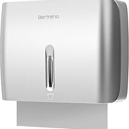 Bertreno Commercial Paper Towel Dispenser, Wall Mounted Paper Towel Dispenser, Large Capacity, 200 Multifold/Trifold/C Fold Paper Towel Dispenser for Bathroom, Self Adhesive Tissue Dispenser-image-31