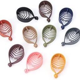 Fishtail Hair Clip 6 Pcs Banana Style Accessories for Women and Girls - Clutchers Ponytail Holders Multicolor Random Colors-image-41