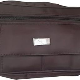 Men's Genuine Leather Cash Pouch/Money Multipurpose travel Wrist Clutch Business Handbag Sling Document Bag, High-capacity Shop (26 X 17 X 8 Cm, Brown)-image-94