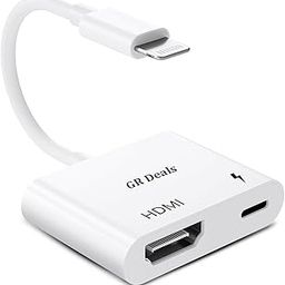 GR Deals Lighting to HDMI Adapter for Phone 1080P Digital AV Adapter Sync Screen Connector Cable Compatible for Phone,Pad, Support All i-OS Systems, No Power Needed, (White)-image-18