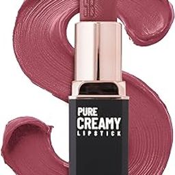 Swiss Beauty Pure Creamy Lipstick | Smooth Glide | Matte Finish | Rich Colour | With Vitamin E & Tea Tree Oil | Hydrating | All-Day Comfort | Shade- 07-Dusty Rose-14