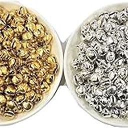 Creating Bharat Ghungroo Metal Bells for Jewellary & Craft Making (Golden & Silver) (Gold-Silver 200 Pieces)-image-3