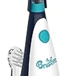 Brusheez Little Toddlers Sonic Toothbrush - Safe & Gentle Toothbrush for Ages 1-3 with Built-in, Light-Up 2-Minute Timer, Extra Brush Head, & Storage Base for First-Time Brushers (Parker The Panda)-image-124