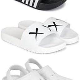 DRACKFOOT Lightweight Classic Slider || Sandals with Clogs for Men-Combo(3)_S-3024-3029-3121-picture-32