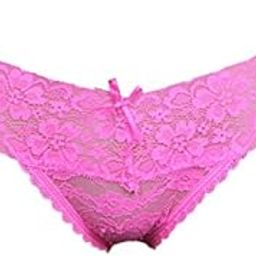 Pink Bow Thong Lace Transparent Valentine Gift Panty Intimate Wear Romantic Lingerie Honeymoon Surprise Gift for Your GF Girl Friend Wife Lover-image-69