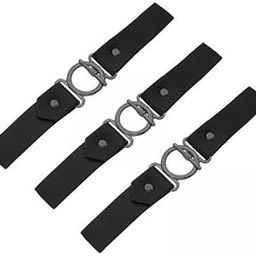 FABLOFT® 5xSew-on Toggles Closures Metal Buckle 3 Sets for Bag Clothing Craft Black-image-1
