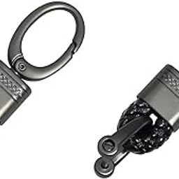 Genuine Leather Braided Keychain Strap Accessories Car Key Chain Rope Keyring with Zinc Alloy Buckle Keyring Holder-33