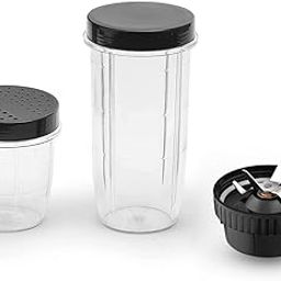 Sanddy 2pc Mixer Grinder juicer nutri jars (350+500ml) for 2 lock,4 teeth coupler mixer grinder|compatible with selected model of mg's like cromptonn, baj-aj, presstige,orieent, etc,for 500w & more-image-85