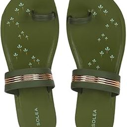 PUK7011L Women's Sandals | Stylish Slip on Flats with Cushioned Soles | Trendy Lightweight Durable & Comfortable Fashion Slippers for Outdoor Use-image-71