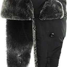 Men & Women Aviator Ushanka Russian Hat with Faux Fur & Ear Flaps | Thermal Winter Cap | Waterproof & Windproof Expedition Hat-image-64
