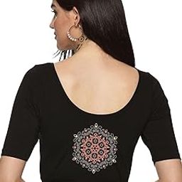 NOTYET Women Solid Back-Printed Stretchable Blouse | Trendy and Comfortable-picture-49