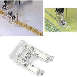 Open Toe Presser Foot Snap-On for lace Attaching Low-Shank Sewing Machines, Like Usha Janome Singer Brother All Type White Sewing Machine-image-94