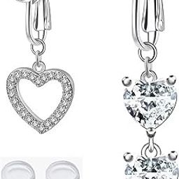 2 Pcs Fake Belly Piercing, Belly Piercing, Easy to Use Belly Button Piercing Clip-On Non-Piercing Belly Piercing Jewelry Navel Piercing Jewelry Fake Belly Button Piercing-image-13