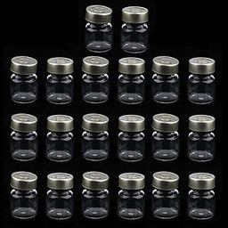UJEAVETTE® 20Pcs Empty Sterile Glass Sealed Serum Vials Bottles Liquid Containers 3ml-17