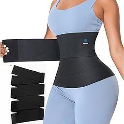 Free Size Premium Waist Belt Elastic Band Weight Loss Flat Belly Belt Body Shaper Abdominal Belt After Delivery for Tummy Reduction Tummy Wrap Waist Trainer-image-74