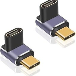 atdaraz 90 Degree USB C Adapter, 40Gbps Data Transfer, 240W PD Fast Charging, 8K Video Support, LED Indicator, Compatible with iPed, MacBook, Tablet, Phone, 2pcs-image-70