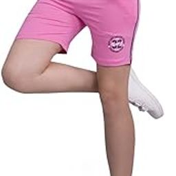 100% Pure Cotton Solid Casual Gym/Cycling/Active Shorts for Womens-image-107