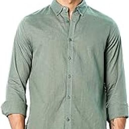 Men's | Linen Blend | Solid | Premium Cotton Linen Blend | Full Sleeve | Casual Shirt for Men-image-20