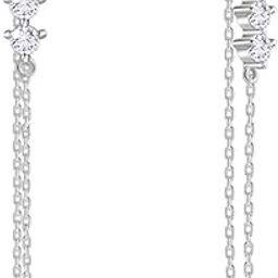 925 Silver Evangeline Dangler Earrings| Drops to Gift Women & Girls | With Certificate of Authenticity and 925 Stamp | 6 Months Warranty-image-37