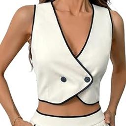 Women's White Waist Coat-Sleeveless, Cotton Blend Waist Coat, Solid Single Breasted Waist Coat Boost Your Style For All Occusion For Girls & Women (8925)-picture-19