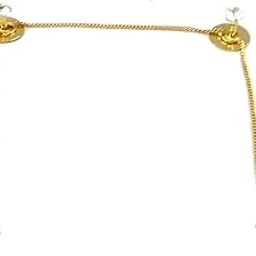 Golden Colour with White Stone Punjabi Button Set for Men & Boys-36