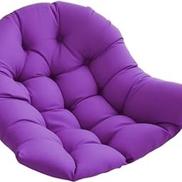 ARTISOUL® Hanging Egg Chair Cushion Soft Basket Chair Cushion for Porch Office Outdoor Purple | Yard, Garden & Outdoor Living | Patio & Garden Furniture | Chairs-image-82