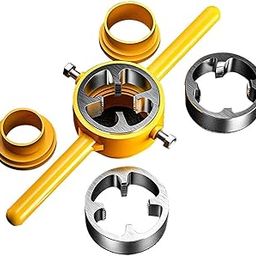 NityaEcommerce PVC Pipe Screwdriver Tapping Kit Tap Die Cutting Thread Extension Plumbing Tools-image-88