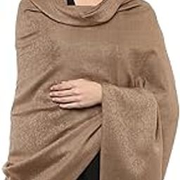 Women's Fine Wool Jacquard Shawl, Faux Pashmina, Australian Merino Wool, Soft and Warm-image-56