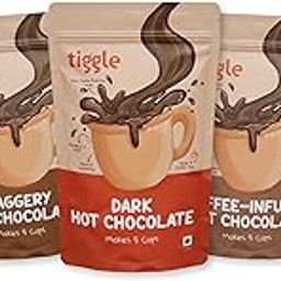 Tiggle Premium Assorted Hot Chocolate Bundle | As seen on Shark Tank India | Includes Sachets of all 5 Hot Chocolate Variants | Each of 100 Grams | Each of 5 Cups | 25 Cups | 500 Grams-image-5