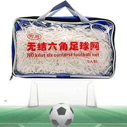 ATORSE 2 Pieces Soccer Goal Nets Lightweight Replacement for Practicing Beach Match 5 a Side-picture-14