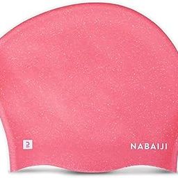 Nabaiiji Decathlon Adult (Women) Swimming Cap for Long Hair | 56-60 CM | Ruby Pink Colour-image-85