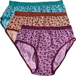 Women's Cotton Bikini Panty Super Soft, Comfortable, Breathable Underwear for Ladies (Pack of 3, Multi-Coloured)-image-85