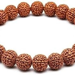 The Himalayan River Panch Mukhi Rudraksha Bracelet | 5 Mukhi Rudraksha Hand Band for Men & Women | Natural Original Rudraksha Beads | Astrology & Spiritual Healing Unisex Bracelet-11