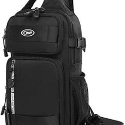Sling Bag for Men & Women | Crossbody | Shoulder | Messenger | Chest Bag | Travel | Anti Theft | Cross Body | Casual | Cycling | Hiking | Daypacks (Black)-image-52