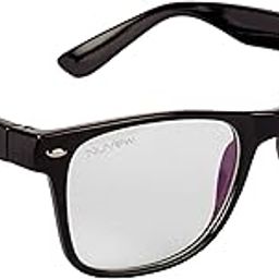 UV Protected Rectangular Unisex Sunglasses - (Clear Lens | Black Frame | Medium Size | NW-82230-22)-picture-12
