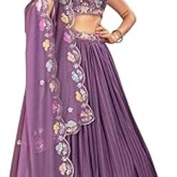 Womens Georgette Sequence Embroidery Lehenga Choli For Women | Wedding | Stylish | Festive | Lehenga For Womens-image-12