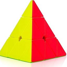D ETERNAL MoYu Pyramid Cube 3x3 High Speed Stickerless Triangle Pyraminx Puzzle Cube 3 by 3,for 14+ Years Old-17