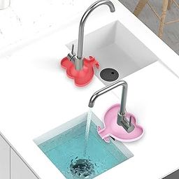 Kitchen Faucet Splash Guard Faucet Absorbent Pad for Bathroom Red Green-13