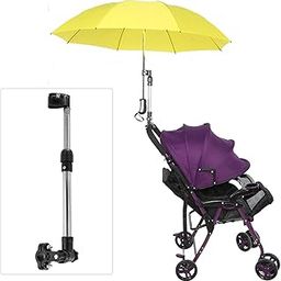 Rosvola Baby Stroller Umbrella Holder, 360Ã‚° Adjustable Retractable Bicycle Umbrella Stainless Steel Stand Pram Umbrella Holder Accessories, Outdoor Activities-20