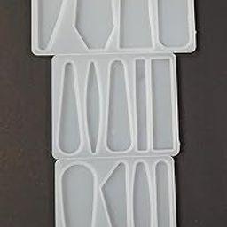 Ditya crafts® Resin Molds DIY Hair Pin Casting Mold Set Kit,Hair Clip Mould Strip Silicone Molds Jewelry Molds for Epoxy Resin Hair Pin,Keychain, Bookmark, Pendant Set of 3-picture-23