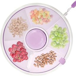 Cots and Cuddles Portable Rotating Snack and Dry Fruit Organizer for Kids & Adults (Purple)-46