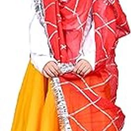 DESI ANDAAZ Haryanvi Dress For Girls Kids Indian State Folk Dance Kids Fancy Dress Costume-image-57