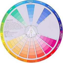 Color Board Chart- Rotatable Color Wheel Watercolor Colour Mixing Guide Wheel Pigment Wheel Painting Mixing Learning Guide-10