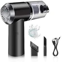 Somunita Handheld Vacuum Cleaner, 120W, 3 Attachments, Rechargeable, Black-image-95